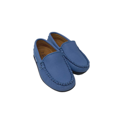 Atlanta Mocasin 15G Kids Light Blue Leather Loafer