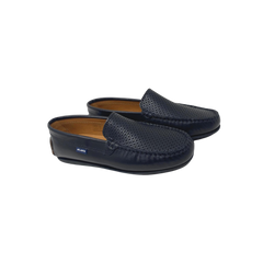 Atlanta Mocassin 15P Children's Black Leather Loafer