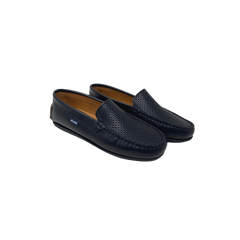 Atlanta Mocassin 15P Children's Black Leather Loafer