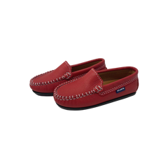 Atlanta Mocasin 15G Kids Red Leather Loafer