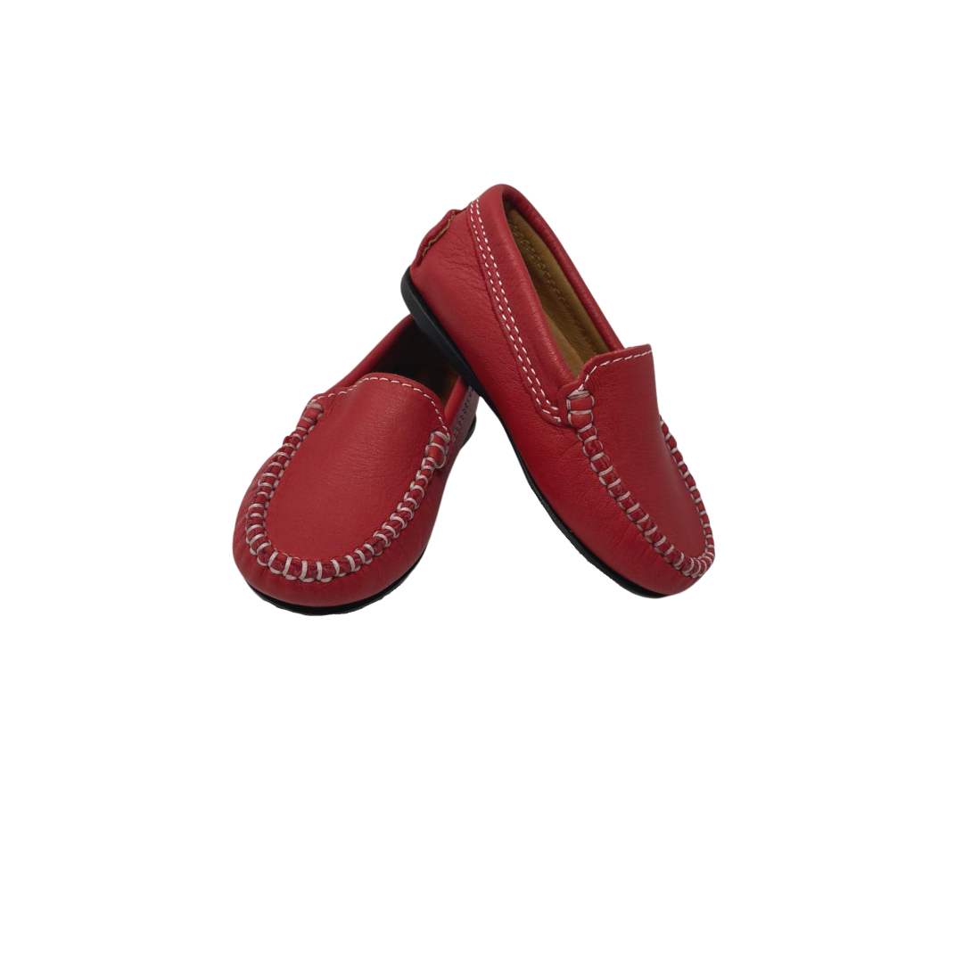 Atlanta Mocasin 15G Kids Red Leather Loafer Frankel s Designer Shoes