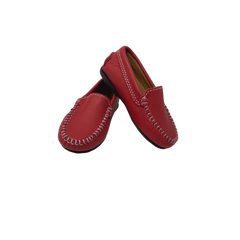 Atlanta Mocasin 15G Kids Red Leather Loafer