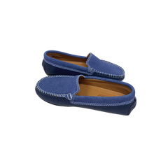 Atlanta Mocassin Childrens Navy Denim Loafer