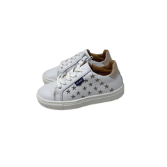 Atlanta Mocassin 103 Children's White Leather Sneaker Shoes