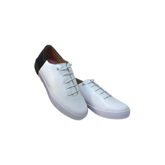 Esporre Block White Leather Sneaker Shoes