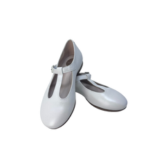 Beberlis Wendy Children's White Leather Mary Jane