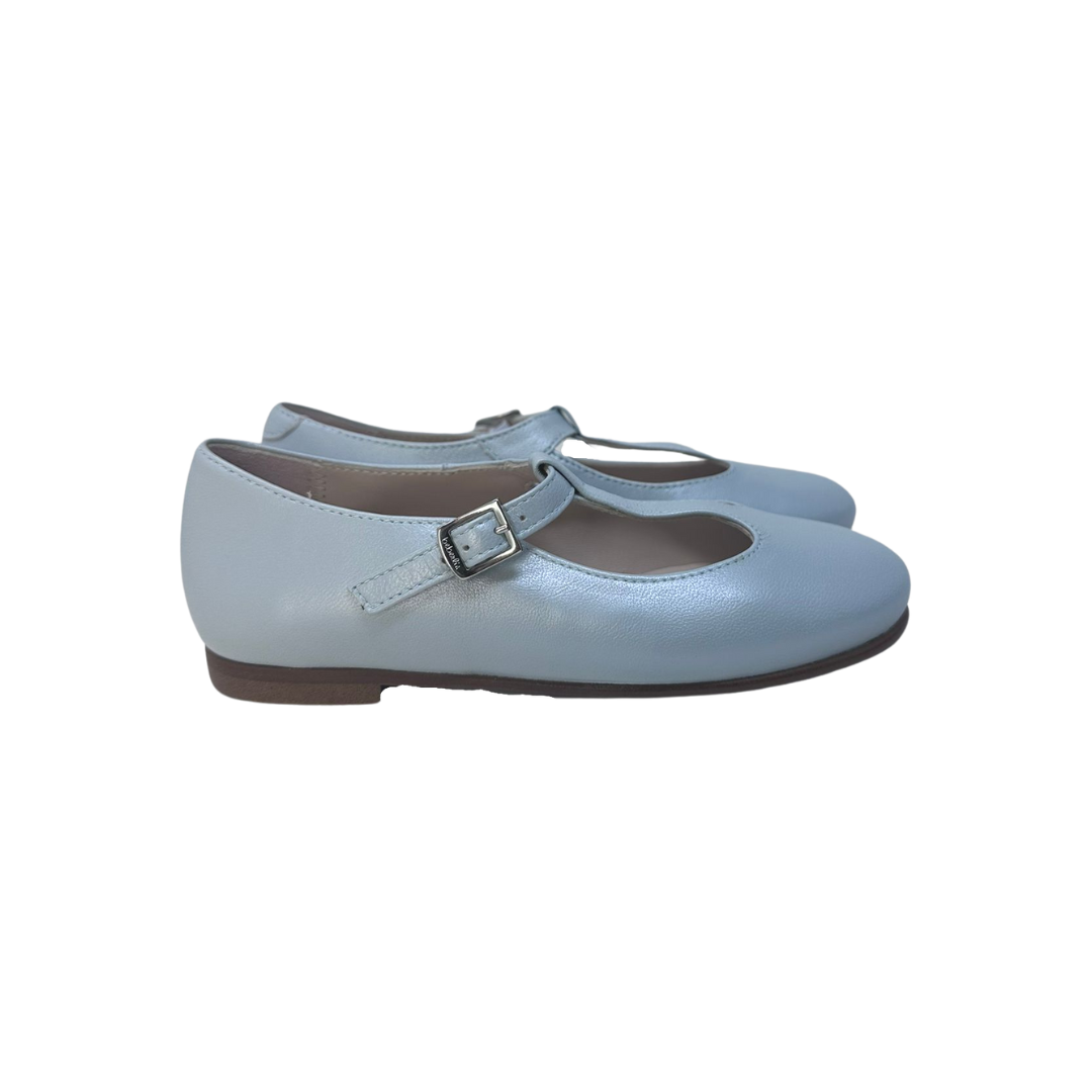 Beberlis Wendy Children's Light Blue Leather Mary Jane