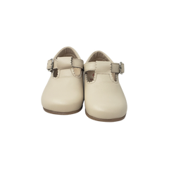 Blublonc Billie Children's Off-White Leather Shoe