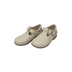 Blublonc Billie Children's Off-White Leather Shoe