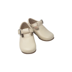 Blublonc Billie Children's Off-White Leather Shoe