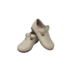 Blublonc Billie Children's Off-White Leather Shoe