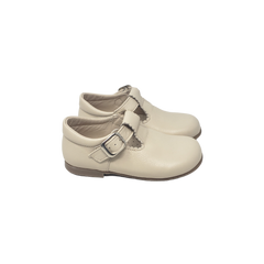 Blublonc Billie Children's Off-White Leather Shoe