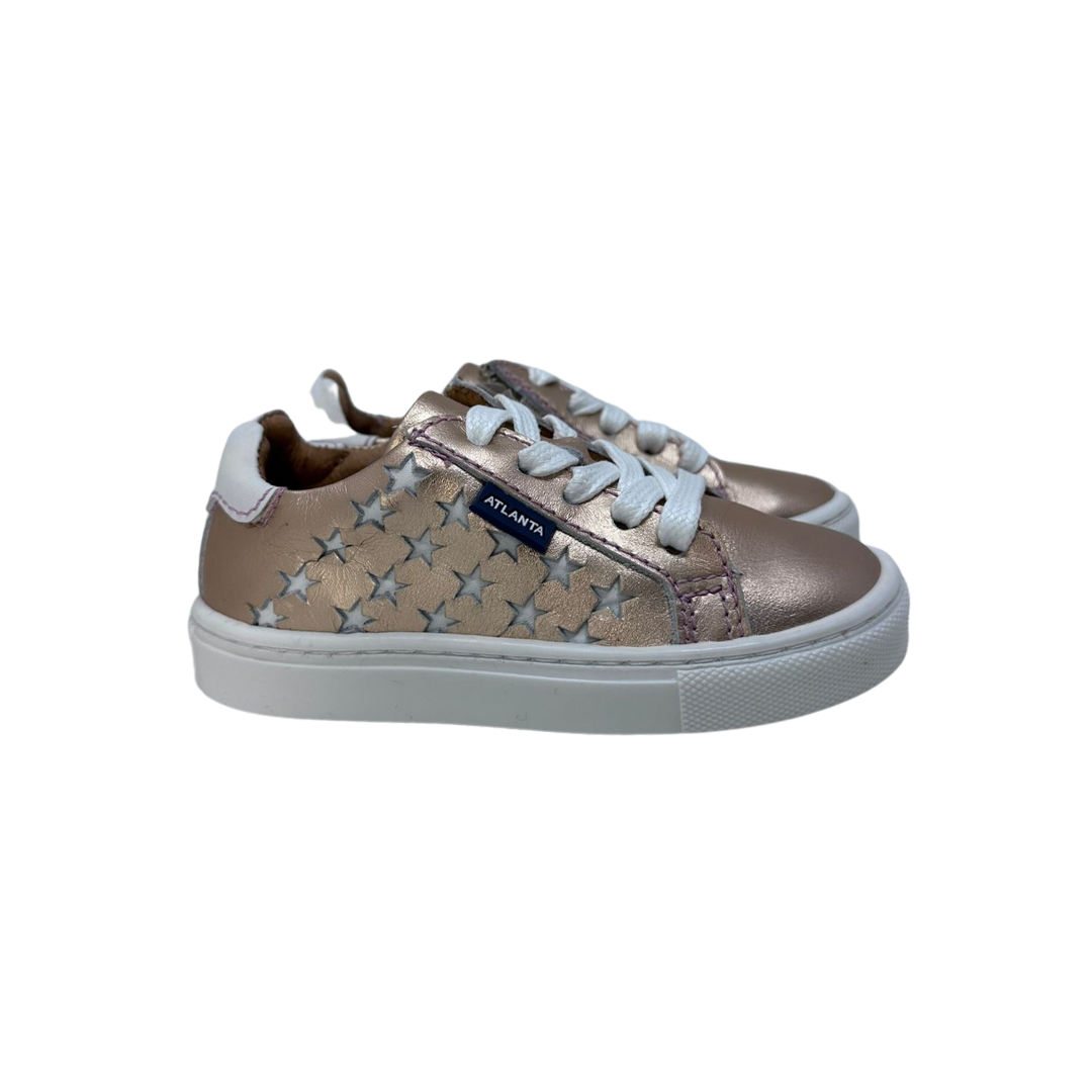 Atlanta Mocassin 103 Children's Rose Gold Leather Sneaker Shoes