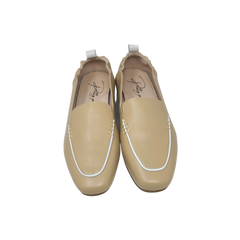 Pretty Posh Marzia ladies Beige Leather Loafer