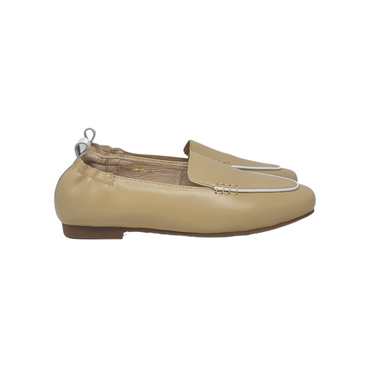 Pretty Posh Marzia ladies Beige Leather Loafer