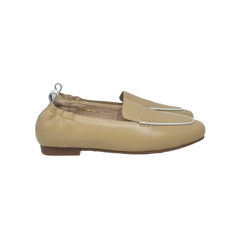 Pretty Posh Marzia ladies Beige Leather Loafer