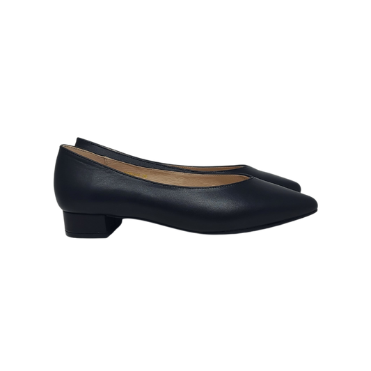 Pretty Posh Valentina Ladies Black Leather Dress Shoe