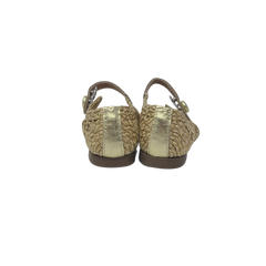 Luccini J156 Childrens Gold Woven Mary Jane