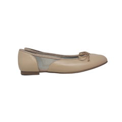 Luccini J130 Girls Nude/Mesh Ballet Flat