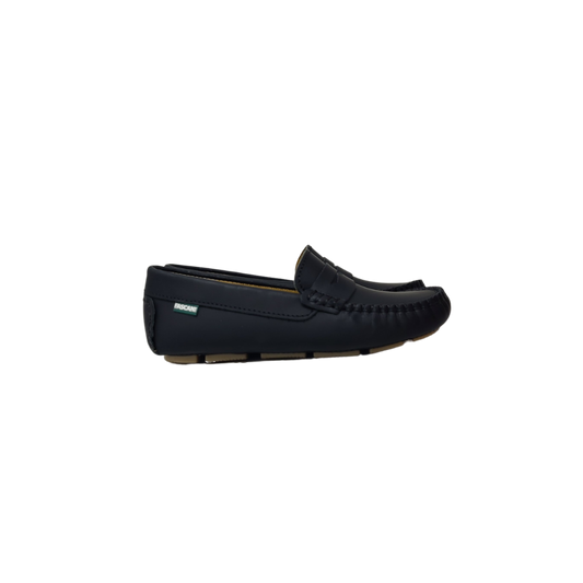 Fascani 52219 Childrens Black Leather Loafer Shoe