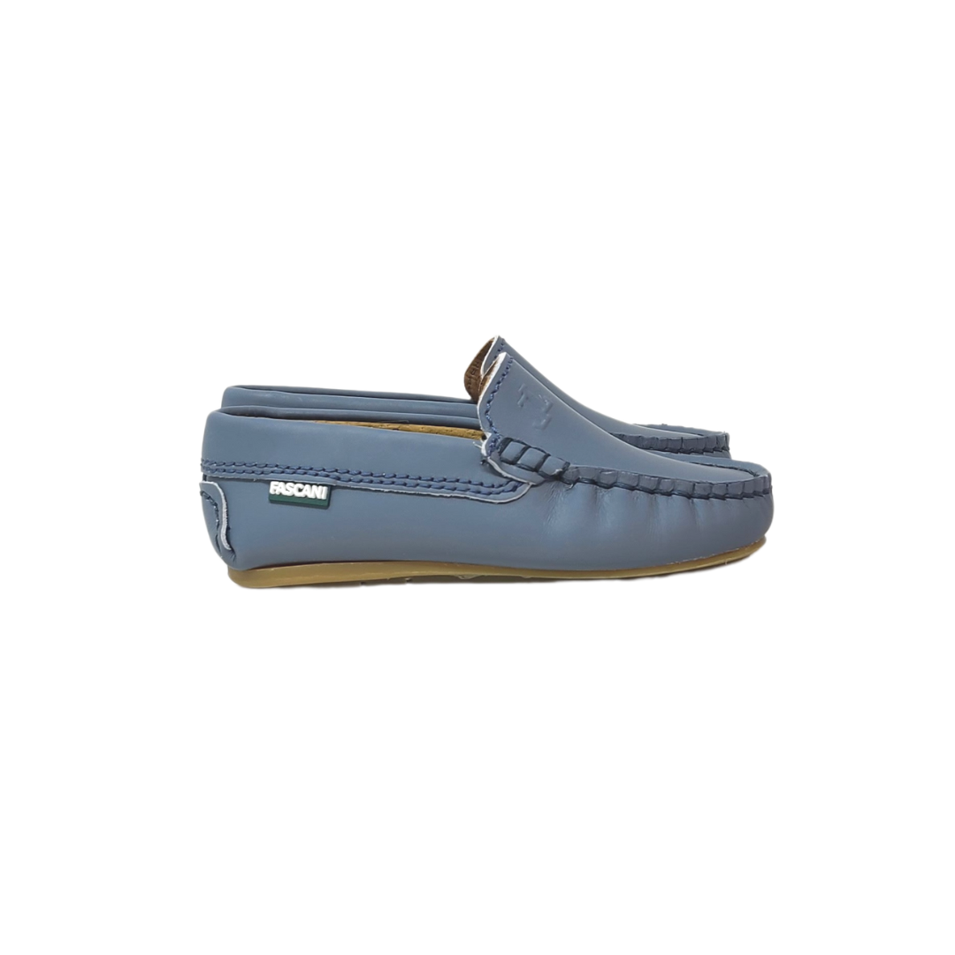 Fascani 52236 Childrens Light Blue Loafer