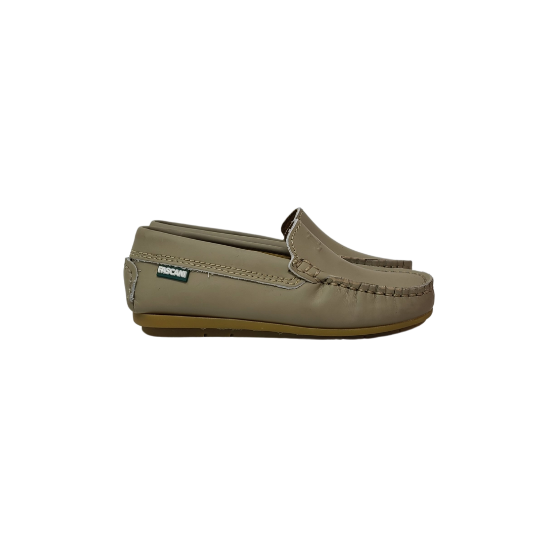 Fascani 52236 Childrens Taupe Leather Loafer