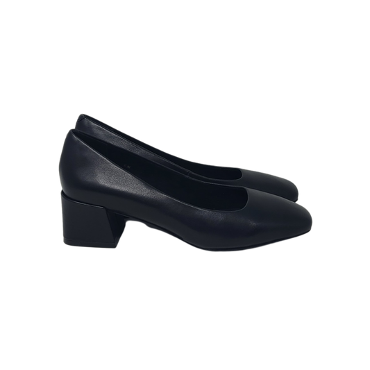 Vaneli Devynn Ladies Black Leather Medium Heel