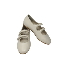 Boutaccelli Posh Children's Beige Leather Mary Jane