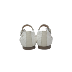 Luccini J156 Childrens white Woven Mary Jane