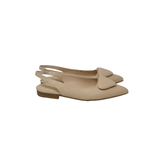 Coquette 3047 Ladies Nude Leather Sling Dress Shoe