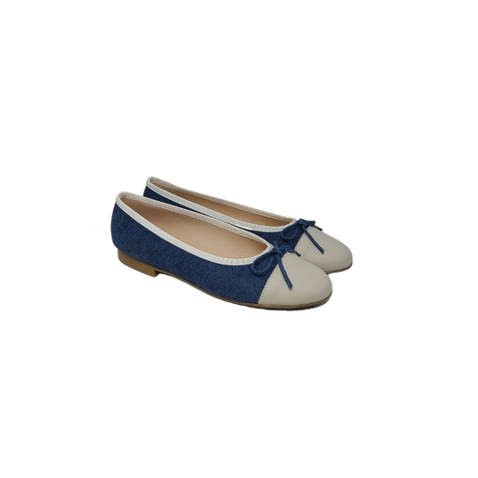 Coquette 2018 Ladies Denim/Off White Ballet Flat