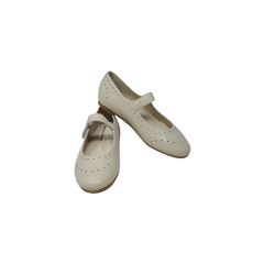Boutaccelli Shyla Childrens Beige Leather Mary Jane