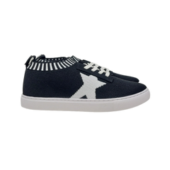 Venettini Star Black Knit Sneaker Shoe With Stars