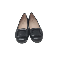 Brunella 580 Women's black leather low heel