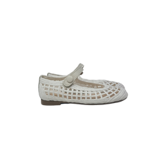 Luccini J156 Childrens white Woven Mary Jane