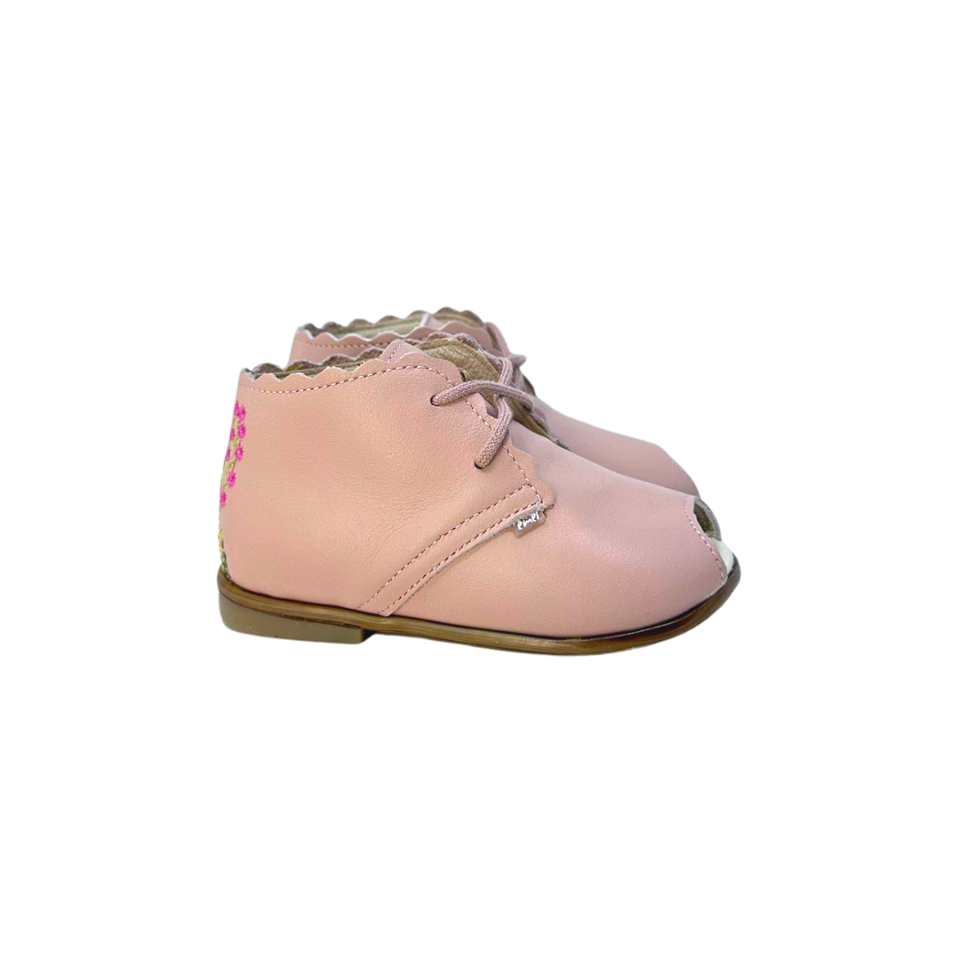 Emel 1433 Children's Light Pink Leather Shoe