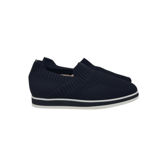 Pretty Posh Elettra Ladies Black Knit Sneakers