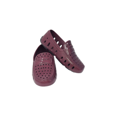Floafers Prodigy Childrens Burgandy Patent Waterproof Shoe