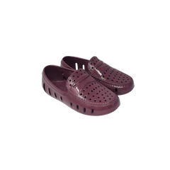 Floafers Prodigy Childrens Burgandy Patent Waterproof Shoe