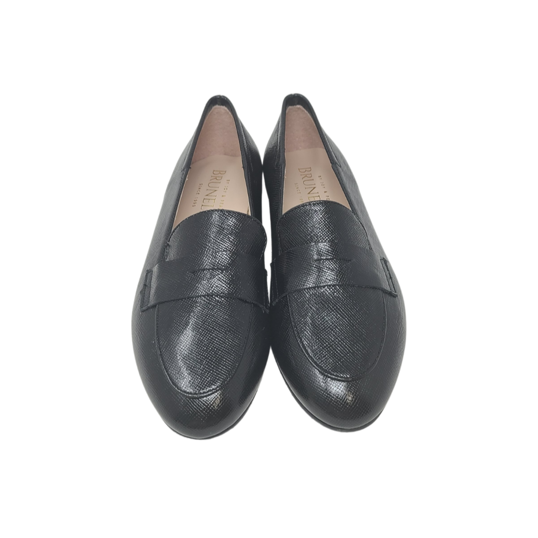 Brunella 520 Ladies Black Print Loafer