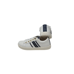 Geox Kathe Childrens White/Navy Sneaker