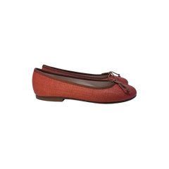 Beberlis 23074 Children's Rust Leather Ballet Flat