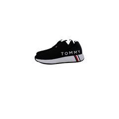 Tommy Hilfiger Aliah Black Knit Sneaker Shoe