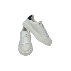 Steve Madden Charlie Ladies White Leather Sneakers