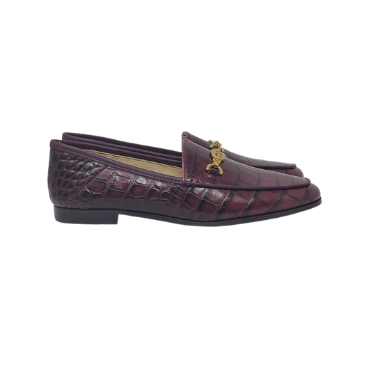 Sam Edelman Loraine Prima Ladies Burgundy Crock Leather Loafer