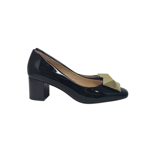 Viviamos Brilla Ladies Black Patent Heel