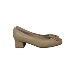 Pretty Posh Tullia Ladies Nude Leather Heel