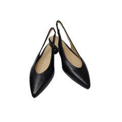 Menina 0008 Ladies Black Leather Slingback