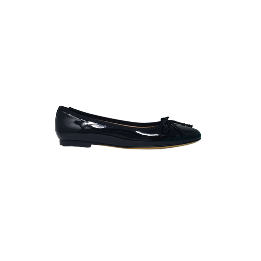Viviamos Lupin Ladies Black Patent Ballet Flat
