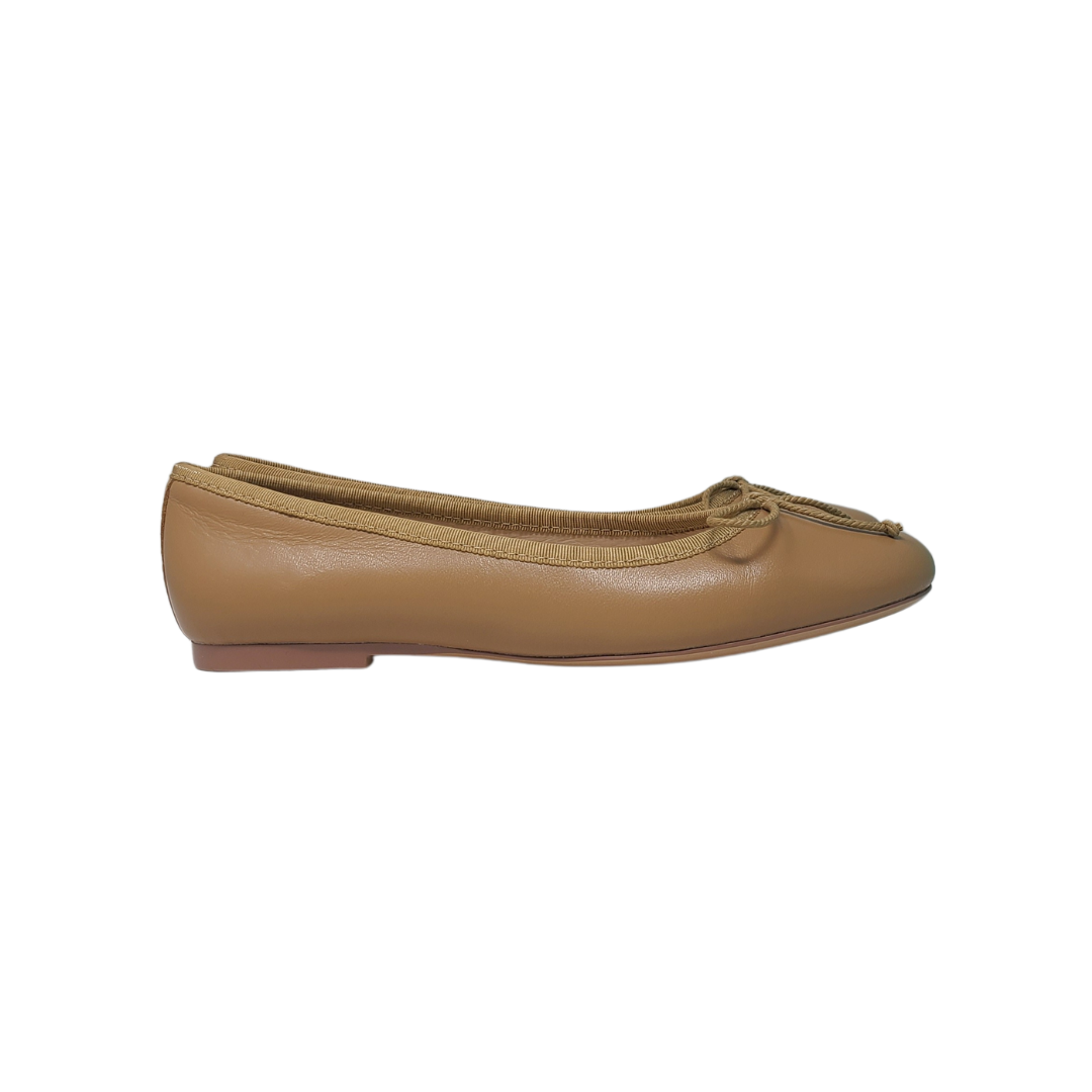 Viviamos Lupin Ladies Taupe Leather Ballet Flat – Frankel's Designer Shoes